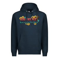 Navy god fidence Premium Hoodie - MaliasSmallBusiness