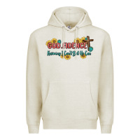 Oatmeal Heather god fidence Premium Hoodie - MaliasSmallBusiness