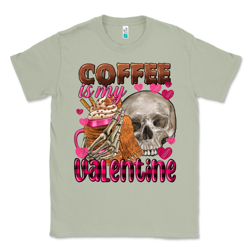 Coffee Is My Valentine Skull Classic Tee by FaDigitalArtStudio | Teevron
