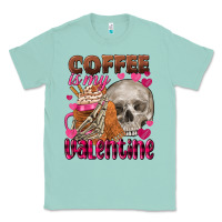 Seafoam coffee is my valentine skull Classic Tee - FaDigitalArtStudio