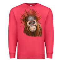 Cardinal baby orangutan Premium Sweatshirt - LillyAllenDesigns