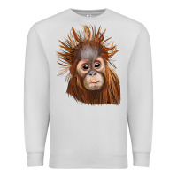 Dove Grey baby orangutan Premium Sweatshirt - LillyAllenDesigns