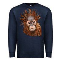 Navy baby orangutan Premium Sweatshirt - LillyAllenDesigns