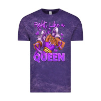 Cloud Purple fight like a queen lupus awareness afro girl sneak Vintage Tee - RanaPortraitStore