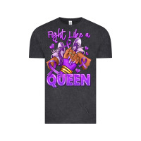 Vintage Black fight like a queen lupus awareness afro girl sneak Vintage Tee - RanaPortraitStore