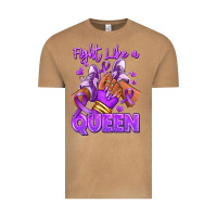 Vintage Camel fight like a queen lupus awareness afro girl sneak Vintage Tee - RanaPortraitStore