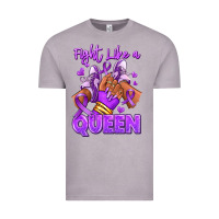 Vintage Zinc fight like a queen lupus awareness afro girl sneak Vintage Tee - RanaPortraitStore