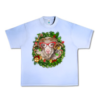 Grape Ice Christmas merino Urban Heavy Tee - BarkalooDesign