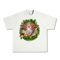 Pistachio Christmas merino Urban Heavy Tee - BarkalooDesign