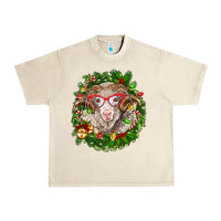 Sandshell Christmas merino Urban Heavy Tee - BarkalooDesign
