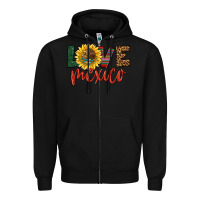 Black love mexico Zipper Hoodie - HRA Design Shop
