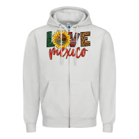 Dove Grey love mexico Zipper Hoodie - HRA Design Shop