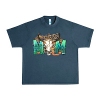 Midnight Navy mom with bull skull Urban Heavy Tee - Zillion Design Studio