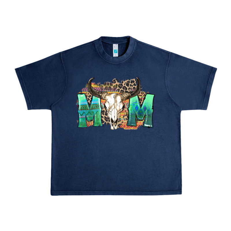 Mom With Bull Skull Urban Heavy Tee by Zillion Design Studio | Teevron