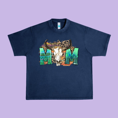 Urban Heavy Tee mom with bull skull