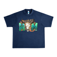 Navy mom with bull skull Urban Heavy Tee - Zillion Design Studio