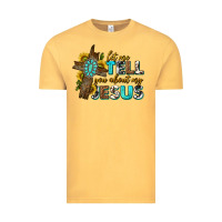 Vintage Mustard let me tell you about my jesus western Vintage Tee - texasbilliewilder