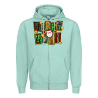 Seafoam Christmas merry mini Zipper Hoodie - FaDigitalArtStudio
