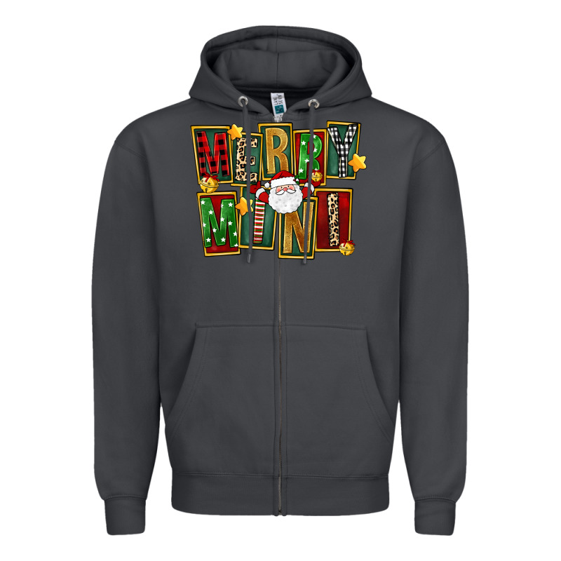 Christmas Merry Mini Zipper Hoodie by FaDigitalArtStudio | Teevron