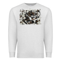 Oatmeal Heather cowhide background Premium Sweatshirt - BarkalooDesign