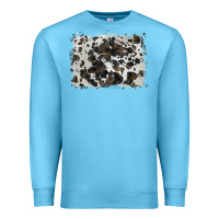 Ocean Blue cowhide background Premium Sweatshirt - BarkalooDesign