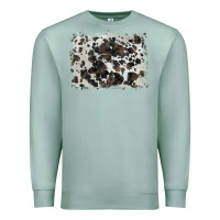 Seafoam cowhide background Premium Sweatshirt - BarkalooDesign