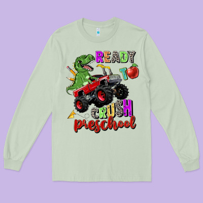 Ready To Crush Preschool Long Sleeve Tee Designed By Zillion Design Studio