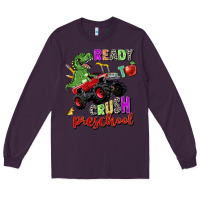 Plum ready to crush preschool Long Sleeve Tee - Zillion Design Studio
