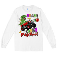 White ready to crush preschool Long Sleeve Tee - Zillion Design Studio