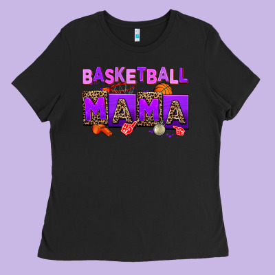 Basketball Mama Ladies Tee Designed By Adodesignshop