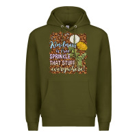Army Green kindness is free sprinkle Premium Hoodie - NancyCooperArtShop