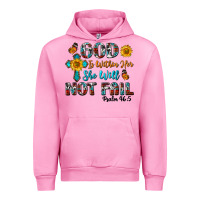 Fuchsia Pink god is within her she will not fail Urban Hoodie - BundleAndBundleShop