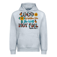 Heather Grey god is within her she will not fail Urban Hoodie - BundleAndBundleShop