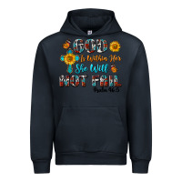 Navy god is within her she will not fail Urban Hoodie - BundleAndBundleShop