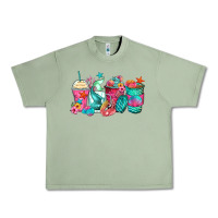 Oil Green mermaid tail coffee cups Urban Heavy Tee - Zillion Design Studio