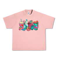 Salmon mermaid tail coffee cups Urban Heavy Tee - Zillion Design Studio