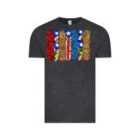 Vintage Black puerto rico republic brushstrokes Vintage Tee - RanaPortraitStore