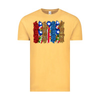 Vintage Mustard puerto rico republic brushstrokes Vintage Tee - RanaPortraitStore