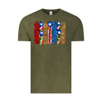 Vintage Olive puerto rico republic brushstrokes Vintage Tee - RanaPortraitStore