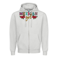 Dove Grey mexican girl Zipper Hoodie - HRA Design Shop