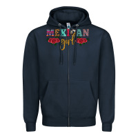 Navy mexican girl Zipper Hoodie - HRA Design Shop