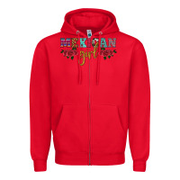Red mexican girl Zipper Hoodie - HRA Design Shop
