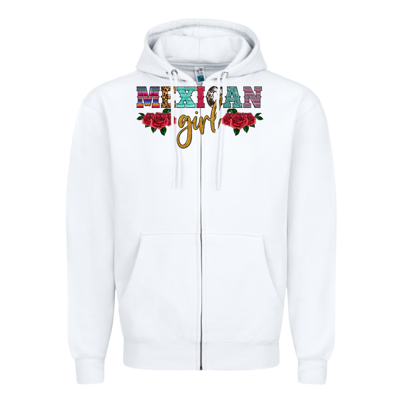 Mexican Girl Zipper Hoodie by HRA Design Shop | Teevron