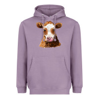 Lavender guernsey cow Heavyweight Hoodie - AdoDesignShop