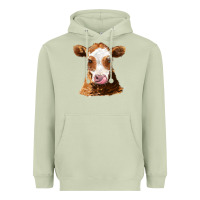 Matcha guernsey cow Heavyweight Hoodie - AdoDesignShop