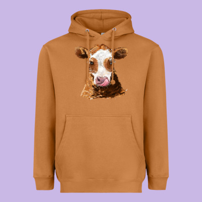 Guernsey Cow Heavyweight Hoodie Designed By Adodesignshop