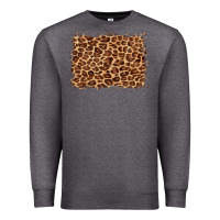 Charcoal Heather leopard background Premium Sweatshirt - BarkalooDesign