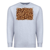 Heather Grey leopard background Premium Sweatshirt - BarkalooDesign