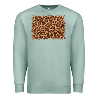 Seafoam leopard background Premium Sweatshirt - BarkalooDesign