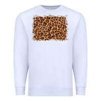 White leopard background Premium Sweatshirt - BarkalooDesign